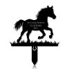 DINOZOZOCOM Personalized Memorial Garden Stakes Pony Horse Running Grave Marker Loss of Pony Horse Sympathy Gifts Pony Horse Cemetary Decor 2