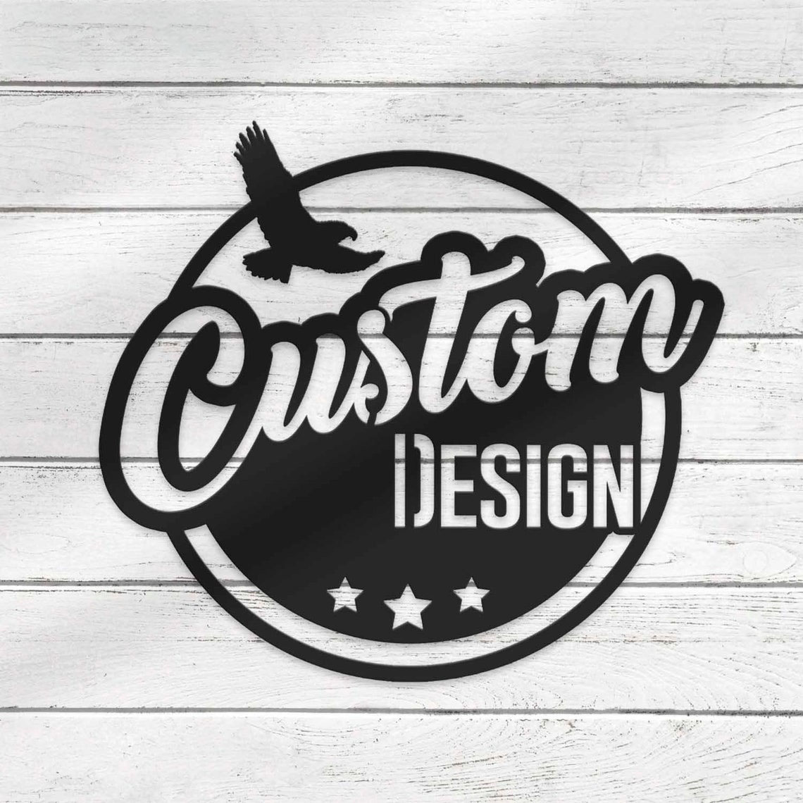 DINOZOZO Custom Logo Metal Sign with LED Light, Personalized Business Sign, Custom Metal Sign Wall Art 2