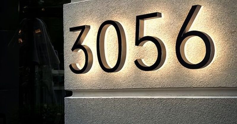 Hardwired Illuminated Hardwired Illuminated House Numbers
