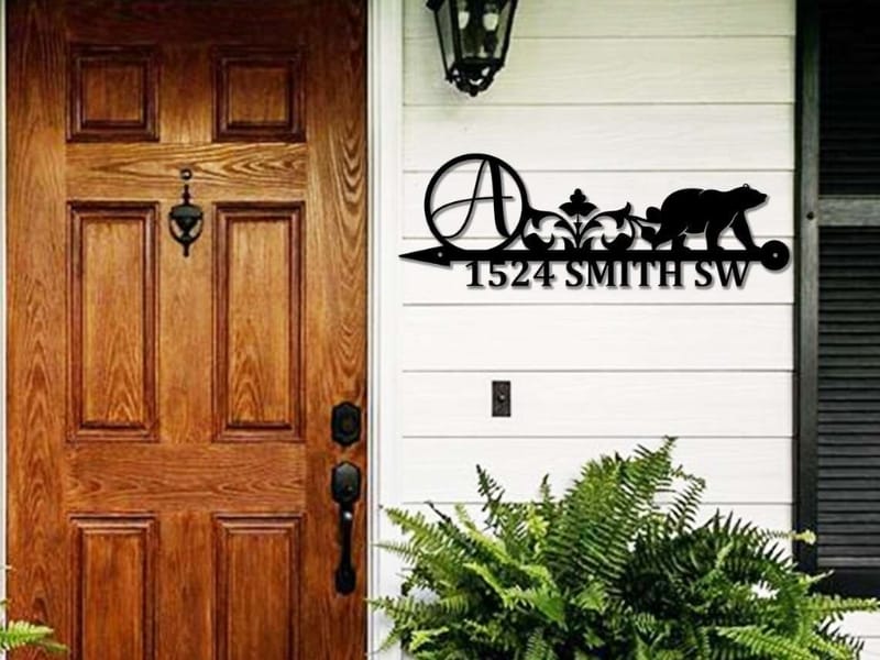 metal-address-signs-06 Choose metal signs by style and weather durability