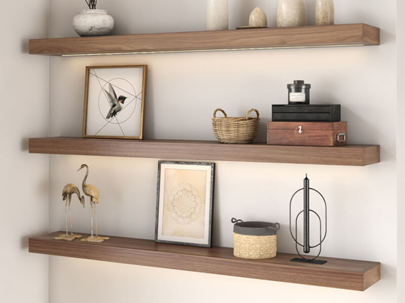 Floating shelves