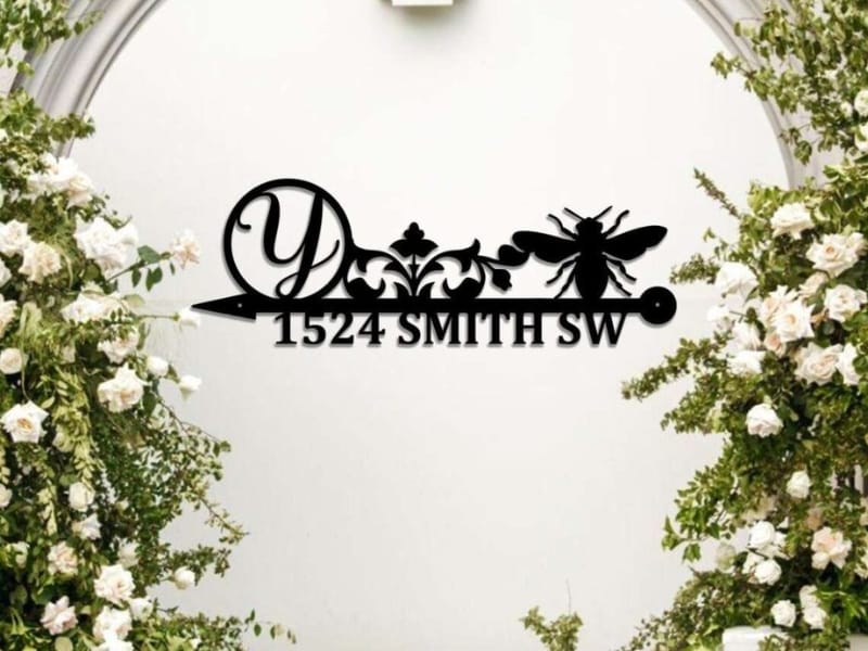 apartment door numbers 04 High contrast ensures clear apartment door number visibility