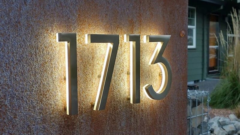 Best backlit house numbers for modern curb appeal