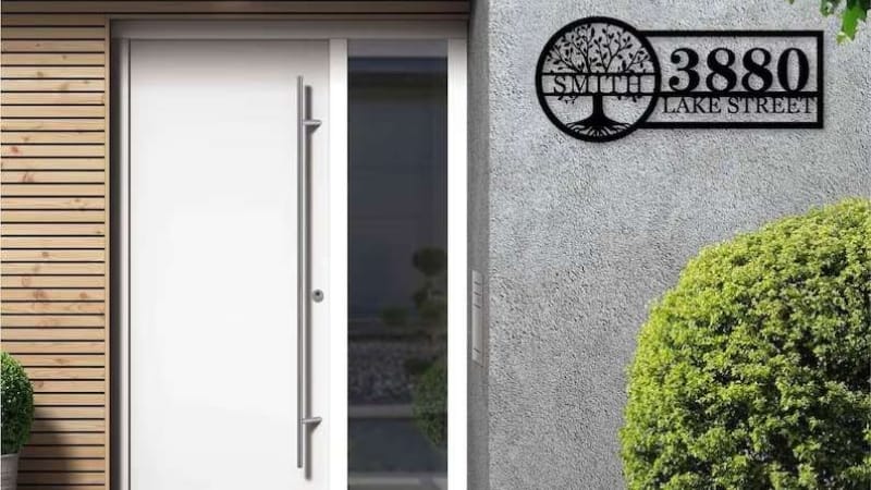 backlit house numbers 02 Metal backlit address numbers add timeless elegance outside