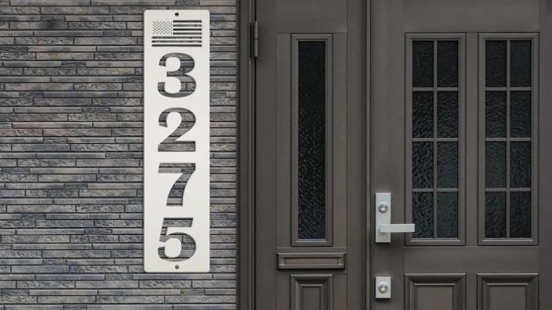 backlit house numbers 05 Choose modern backlit house numbers for sleek home style