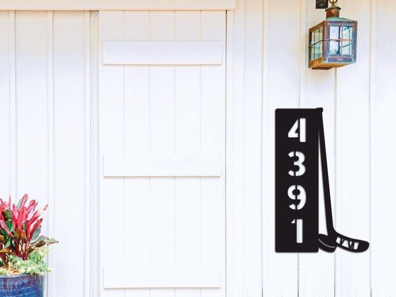 decorative numbers for house 05 Decorative house numbers still shine after sunset