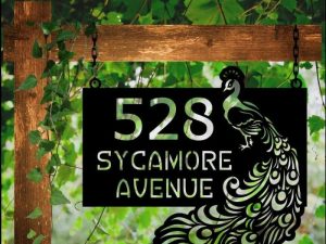 Trending Hanging Address Sign Designs for Modern Homes