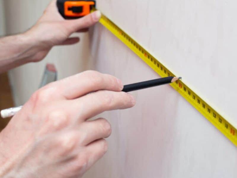 mark your desired Mark Your Desired Hanging Area on the Wall