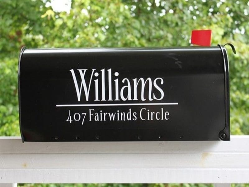 where to put numbers on a mailbox 02 Numbers on the front ensure clear head-on visibility