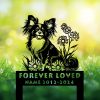 Personalized Papillon Dog Grave Marker – Happy Dog Memorial Stake by DINOZOZO