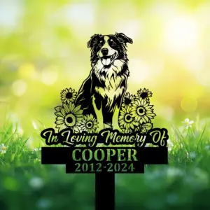 Personalized Australian Shepherd Memorial Sign