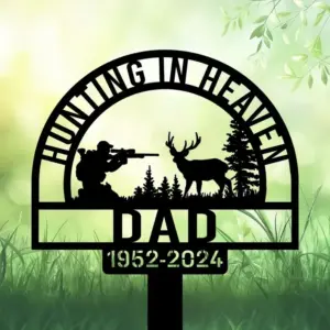 Personalized Hunter Memorial Garden Stake
