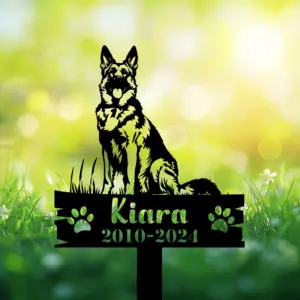 Personalized German Shepherd Memorial Sign