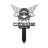 Aircraft Technician Grave Marker Metal Garden Stake Aircraft Technician Grave Marker Metal Garden Stake