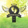 Baby Footprint Wings Memorial Garden Stake Baby Footprint Wings Memorial Garden Stake