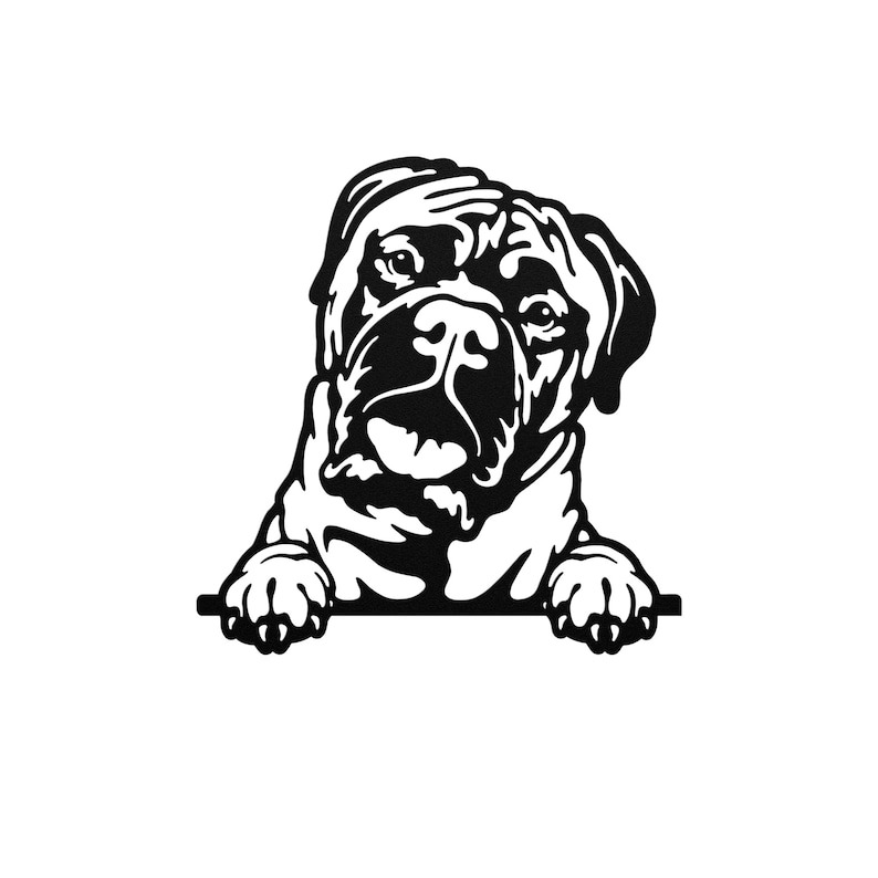 Personalized Bullmastiff Metal Wall Art Personalized Bullmastiff Metal Wall Art