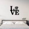 Personalized BullMastiff Love Metal Wall Sign Decor