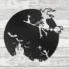 Cat Witch Halloween Metal Wall Art Sign Cat Witch Halloween Metal Wall Art Sign