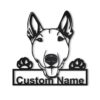 Custom Bull Terrier Metal Wall Art Sign