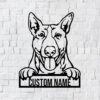 Custom Metal Bull Terrier Sign