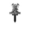 Personalized Fireman Grave Marker Metal Garden Stake