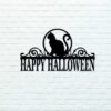 Halloween Cat Address Sign for Home Decor