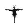 Horror Scarecrow Metal Sign for Halloween Decor