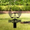 Lawyer With Wings Metal Grave Marker Garden Stake Lawyer With Wings Metal Grave Marker Garden Stake