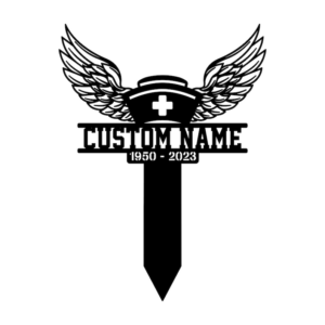 Nurse With Wings Memorial Grave Marker