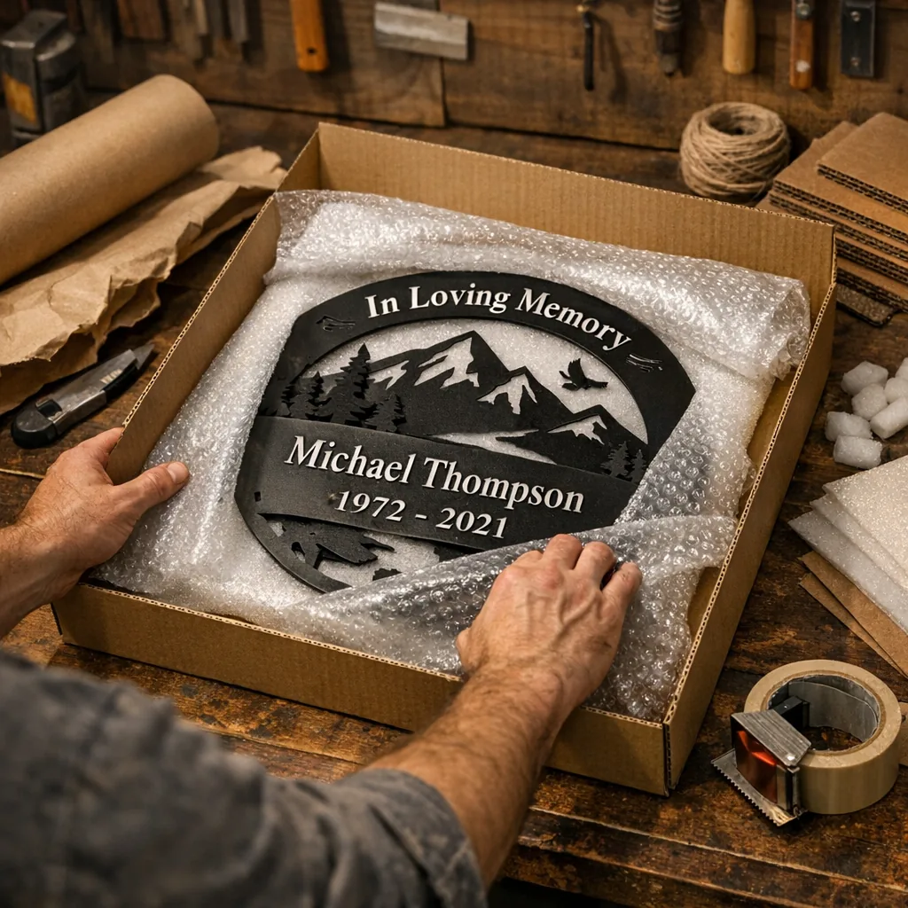 Personalized Cat Memorial Gifts Made by Hand 4 packing personalized cat memorial gifts with care before shipping
