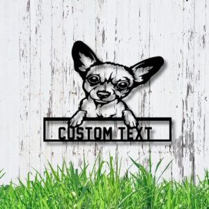 Personalized Chihuahua Metal Sign