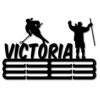 Personalized Ringette Medal Hanger with 12 Hooks