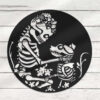 Personalized Skeleton Dog and Mom Halloween Metal Sign