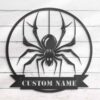 Personalized Spider V2 Metal Wall Art Halloween Decor