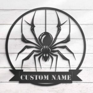 Personalized Spider V2 Metal Wall Art Halloween Decor