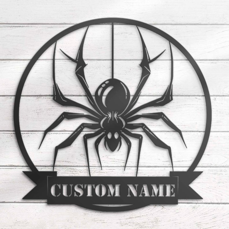 Personalized Spider V2 Metal Wall Art Halloween Decor