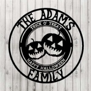 Personalized Jack O’ Lantern Halloween Metal Sign