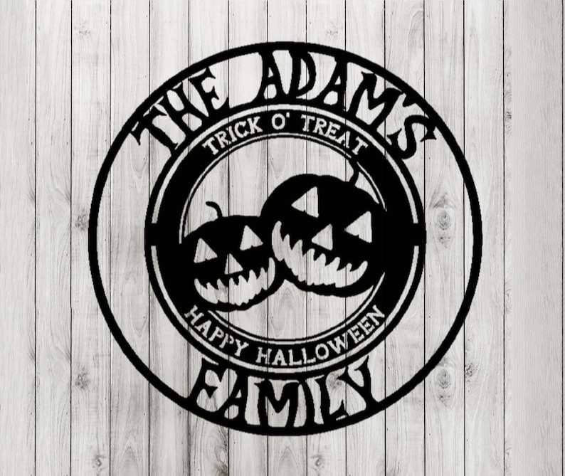 Personalized Jack O' Lantern Halloween Metal Sign Personalized Jack O' Lantern Halloween Metal Sign