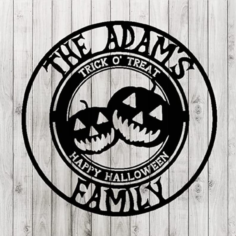 Personalized Trick or Treat Pumpkin Metal Wall Art Personalized Trick or Treat Pumpkin Metal Wall Art