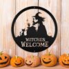 Personalized Witches Welcome Metal Sign Personalized Witches Welcome Metal Sign