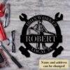 Personalized Ironworker Metal Sign for Welder Workshop Personalized Ironworker Metal Sign for Welder Workshop