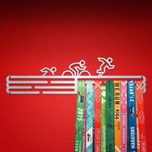 Triathlon Medal Hanger Display with 12 Hooks