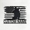 Personalized US Soldier Veteran Metal Wall Art Sign
