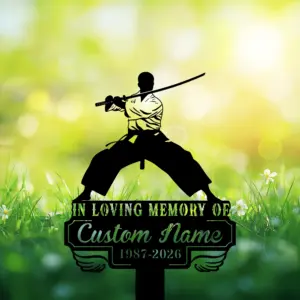 Personalized Martial Arts Memorial Sign