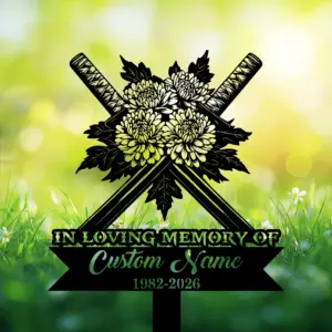 Personalized Martial Artist Memorial Garden Plaque — Custom Name & Dates Tribute