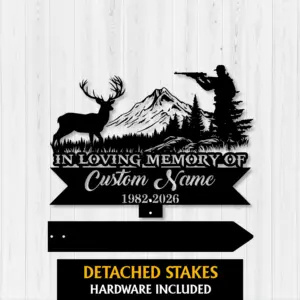 Personalized Hunting Memorial Sign