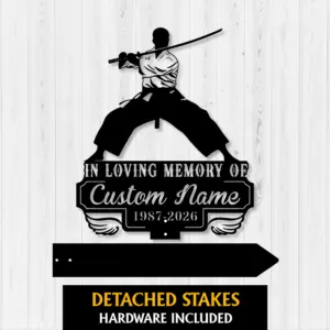Personalized Martial Arts Memorial Sign