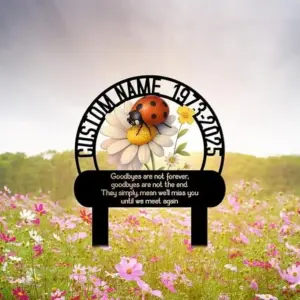 Personalized Ladybug Memorial Sign