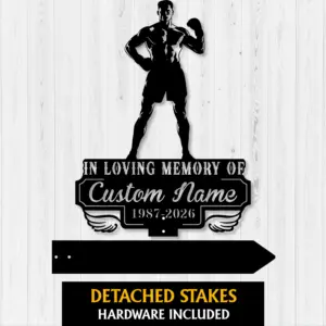 custom boxer dog memorial garden stake personalized grave marker