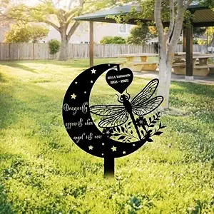 Personalized Dragonfly Memorial Stake